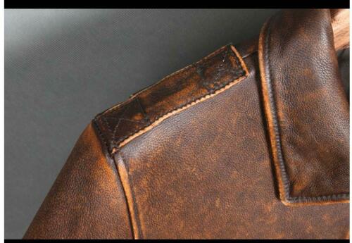 A2 Aviator Brown Bomber Genuine Leather Jacket