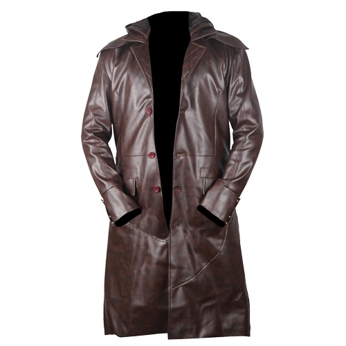 -Assassins Creed Syndicate Brown Leather Coat