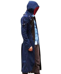 Assassin's Creed Unity Arno Victor Dorian Denim Cloak Cosplay Coat Hoodie Jacket Trench Coat