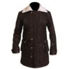 Bane Coat Chocolate Brown Leather Long Coat