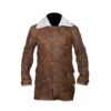 Bane Coat Distressed Cowhide Leather