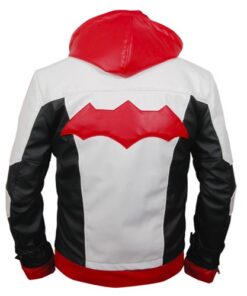 Batman Arkham Knight Genuine Leather Jacket Hoodie