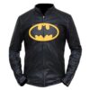 Batman Black Biker Leather Jacket Lego