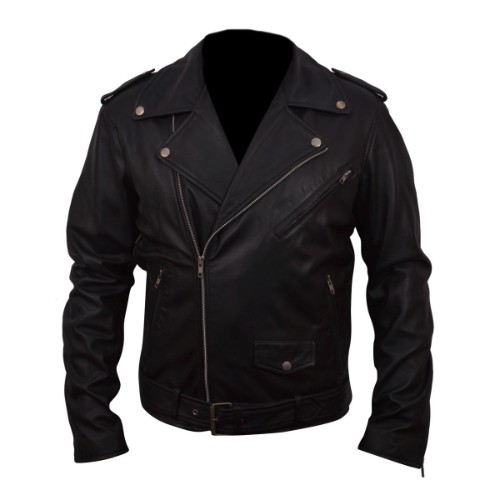 Belted-Rider-Black-Biker-Leather-Jacket