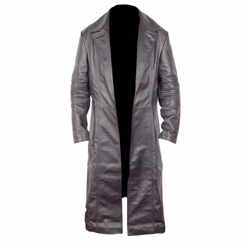 Blade Trinity Black Leather Long Coat