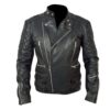 Brando Biker Black Leather Jacket