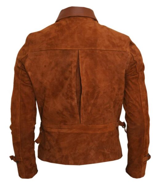 Brown Genuine Suede Leather Jacket