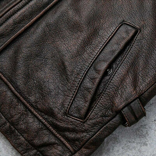 Cafe Racer Distressed Brown Genuine Leather Jacket