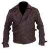 Captain America Brown Leather Jacket