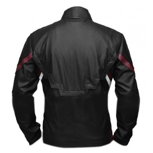 Captain America Civil War Black Leather Jacket