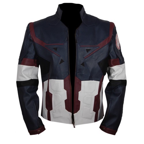 Captain America Faux Leather Jacket