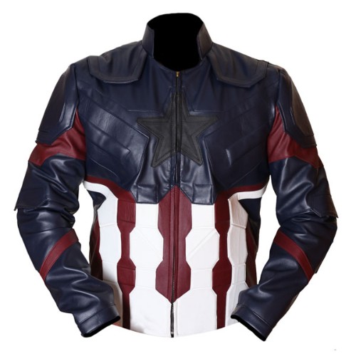 Captain America Infinity Wars Genuine Real Leather Jacket