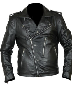 David Beckham GQ Magazine Biker Leather Jacket