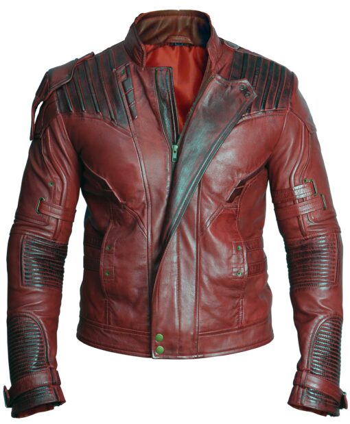 Guardians Of The Galaxy 2 Genuine Leather Jacket Star Lord