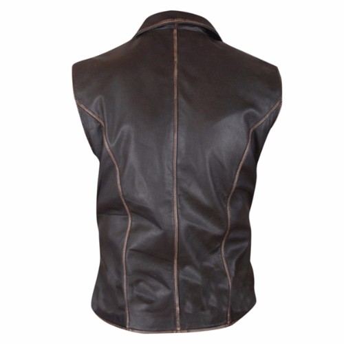 Hell On Wheels Cullen Bohannan Genuine Distressed Cowhide Leather Vest