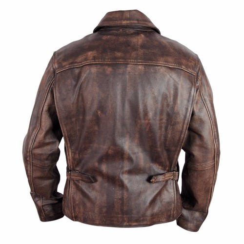 Indiana Jones Harrison Ford Indy Distressed Brown Leather Jacket