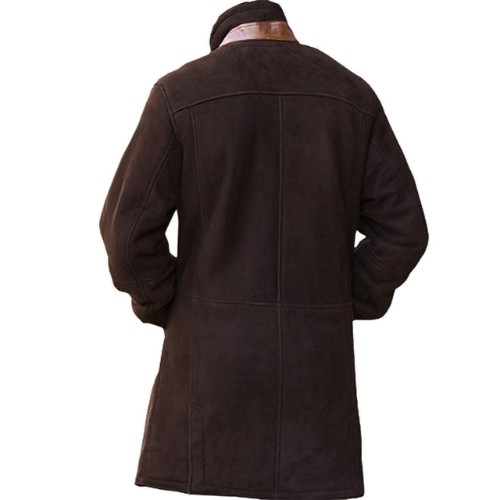 Longmire Brown Genuine Leather Coat