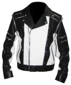 MJ Pepsi Commercial Biker Leather Jacket
