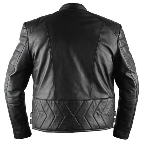 Mens Racer Black Biker Leather Jacket