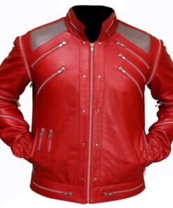 Michael Jackson Beat it _MJ Beat it Red Leather Jacket
