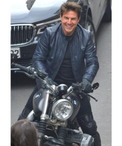 Mission Impossible Blue Genuine Leather Jacket
