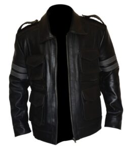 Resident Evil 6 Black Leather Jacket