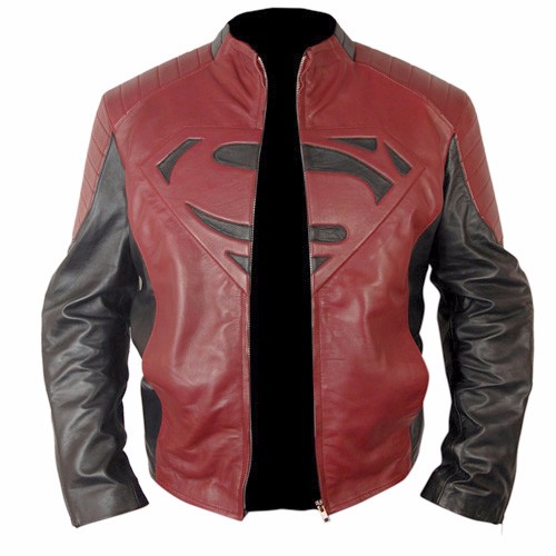 Superman Black And Red Genuine Leather Jacket