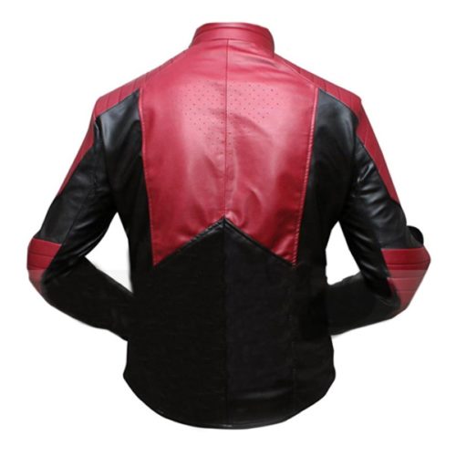Superman-Smallville-Black-Maroon-Leather-Jacket