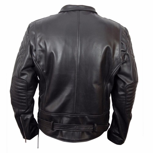 Terminator 3 T3 Arnold Schwarzenegger Black Biker Leather Jacket