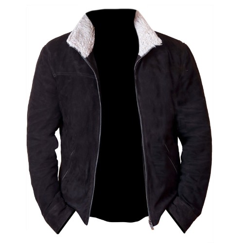 The Walking Dead Black Genuine Suede Leather Jacket
