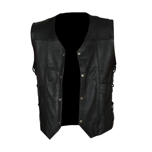The Walking Dead Governor - Daryl Dixon Angel Wings Genuine Leather Vest