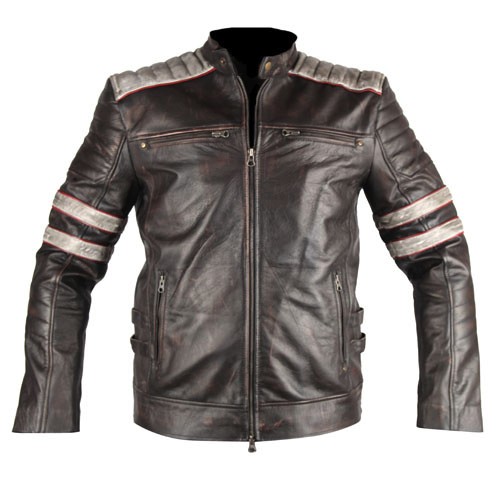 Vintage Black Biker Leather Jacket