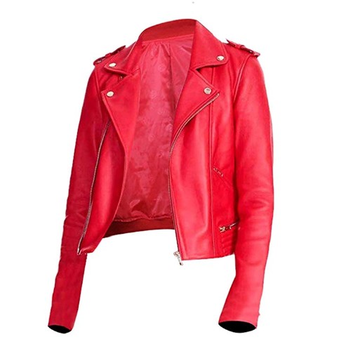 Women Riverdale Red Faux Leather Jacket South Side Serpents