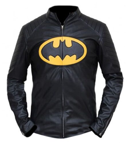 Batman Black & Yellow Leather Jacket