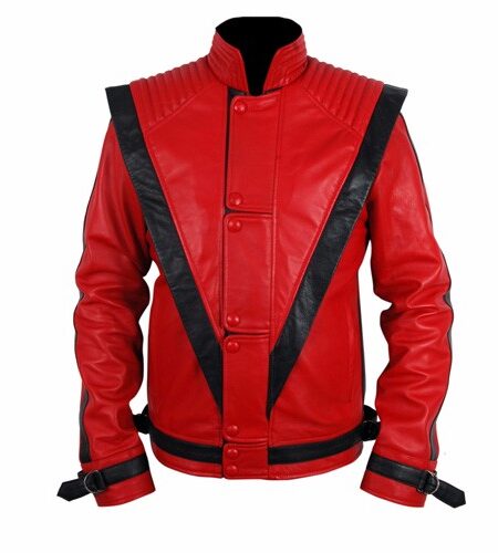 Michael Jackson Thriller Red Leather Jacket