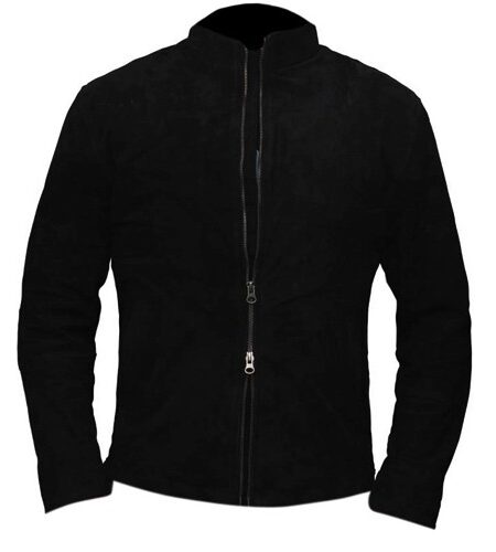 Spectre James Bond Black Suede Leather Jacket
