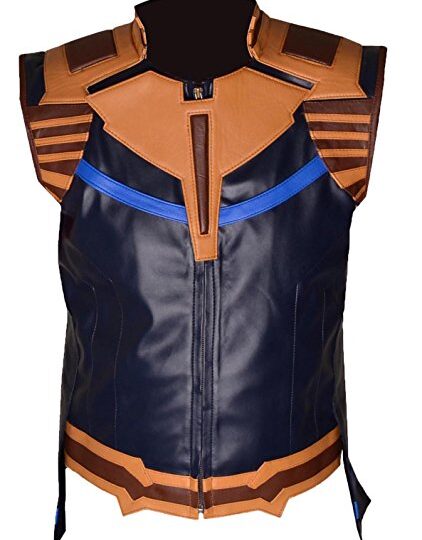 Thanos Faux Leather Vest