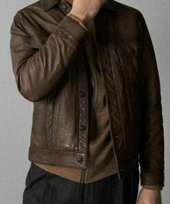 Trucker Brown Genuine Leather