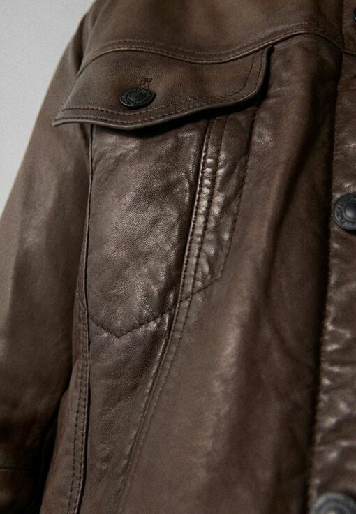 Trucker Brown Genuine Leather