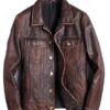 Trucker Brown Genuine Leather Jacket